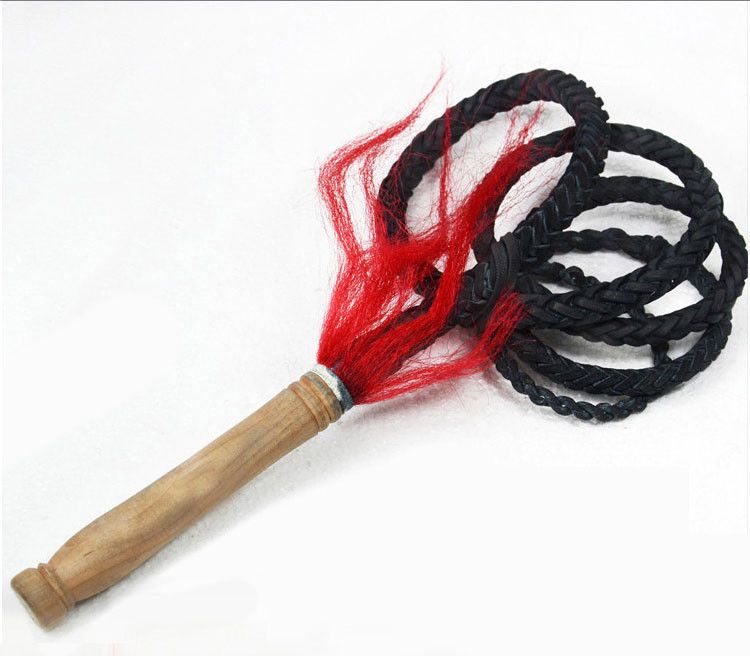 10 Foot Long Tan Real Cow Leather Bull Whip Martial Arts Whip Kung Fu