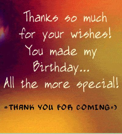 Thank You For The Birthday Wishes Pictures, Images & Photos | Photobucket