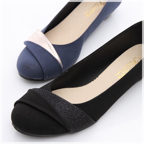 BN Comfy Stylish Casual Low Wedge Heels Wedding Ballerina Ballet Flats