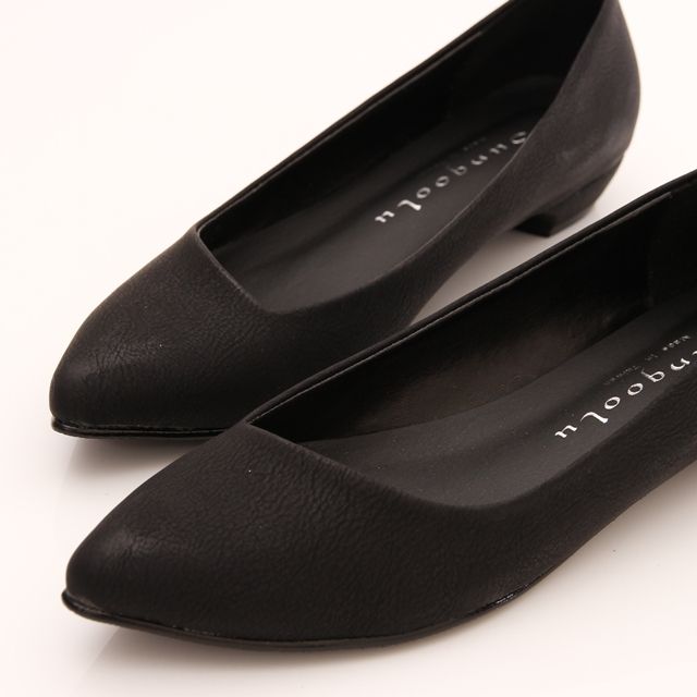 BN Womens Low Kitten Heels Pointed Toe Bling Bling Ballet Flats