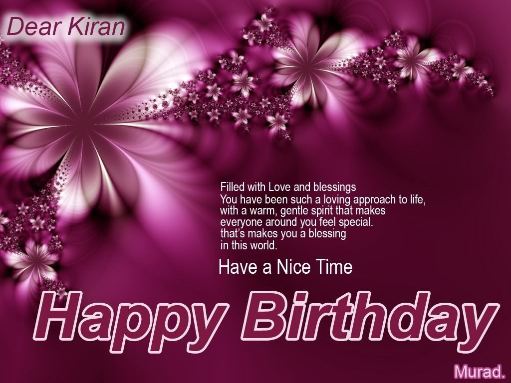 kiranscard - Many Many Happy Birthday Kiran........