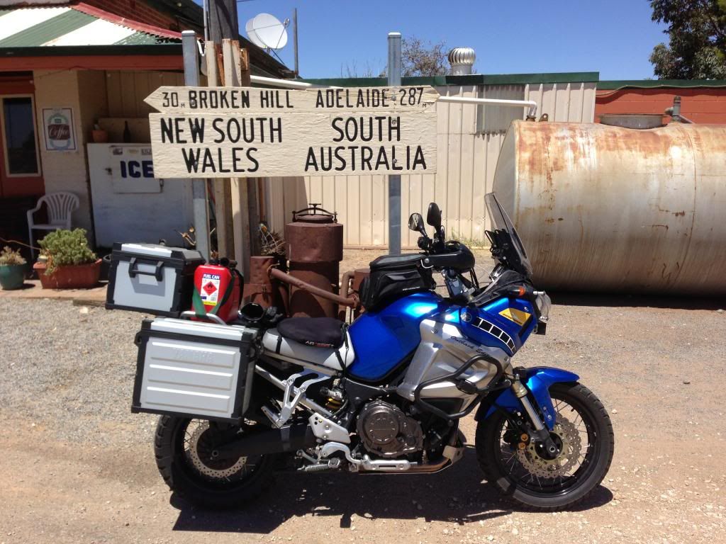 Super Tenere at the South Australian Border