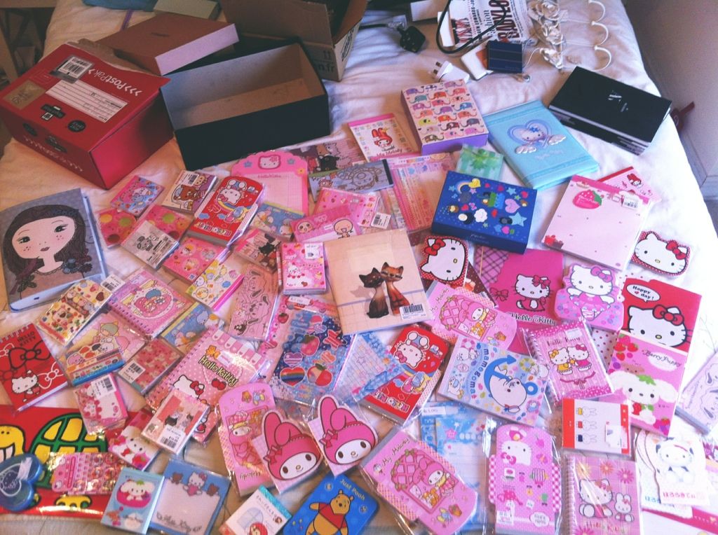 stationery collection, sanrio stationery
