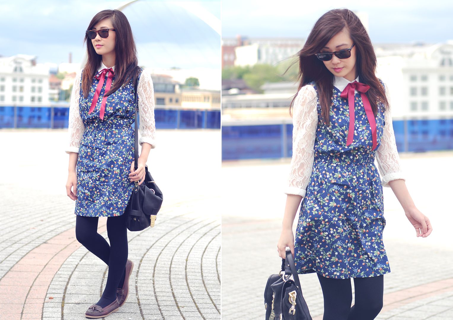 fashion blogger, pinafore dress