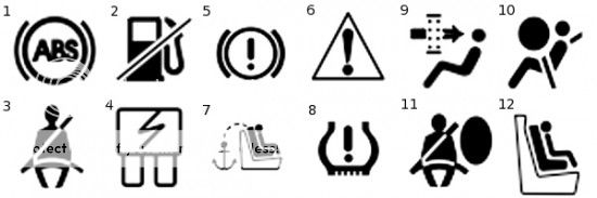 Ford falcon dashboard symbols #5