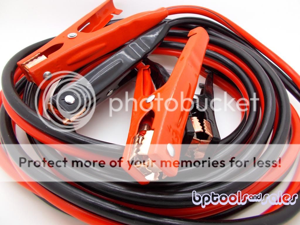 20ft x 4 Gauge Booster Cables Heavy Duty Jumpin Cables Power Jumper 20 Feet Long