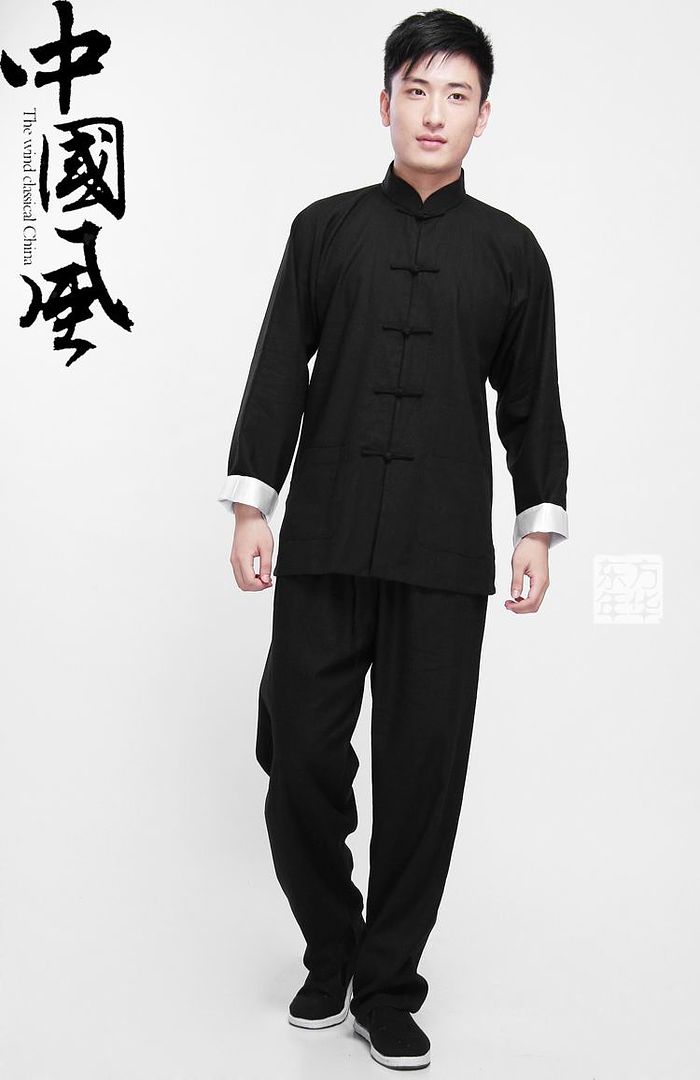 Wing Chun Ip Man Kung Fu Suit Vintage Chinese Tai Chi Uniform Bruce Lee ...