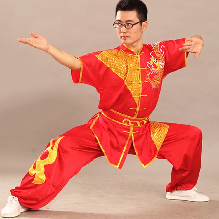 Top Quality Silk Chinese Kung Fu Uniform Martial Arts Performance Suits ...