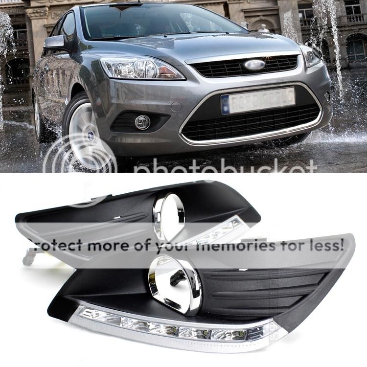  Daytime Running Light Replacement for Ford Focus 09 11 MK2 Facelift