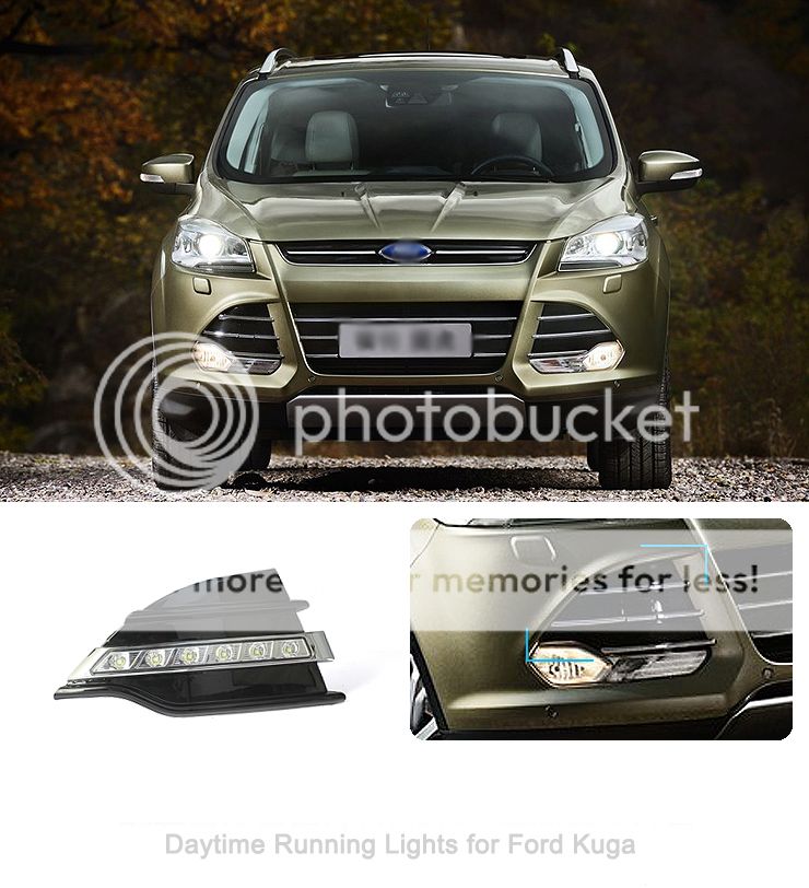 Original Grille Bumper DRL Daytime Running Light for Ford Kuga Escape 2012 2013