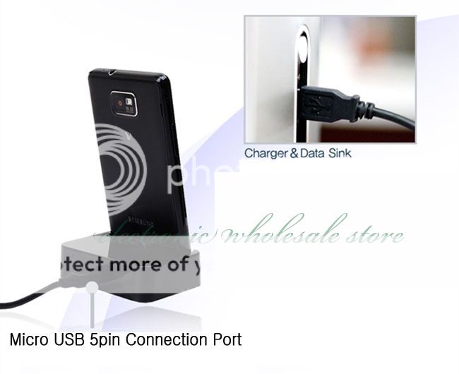 Desktop Stand Docking Sync Data Charger Cradle F Samsung Galaxy S2 