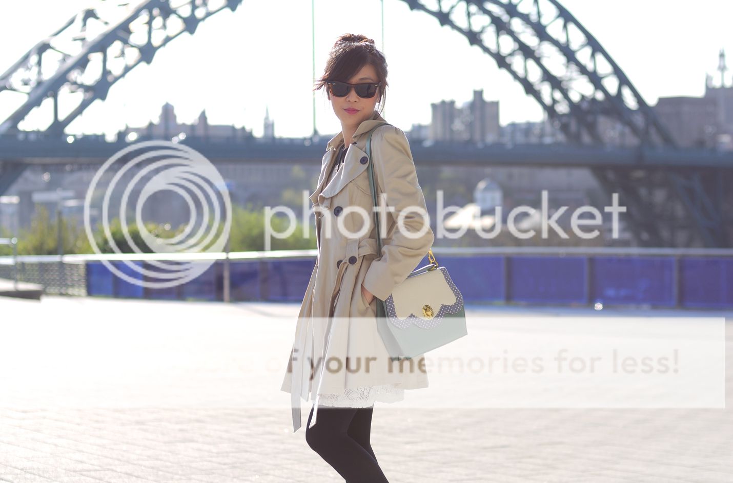 beige trench coat, north east fashion blogger