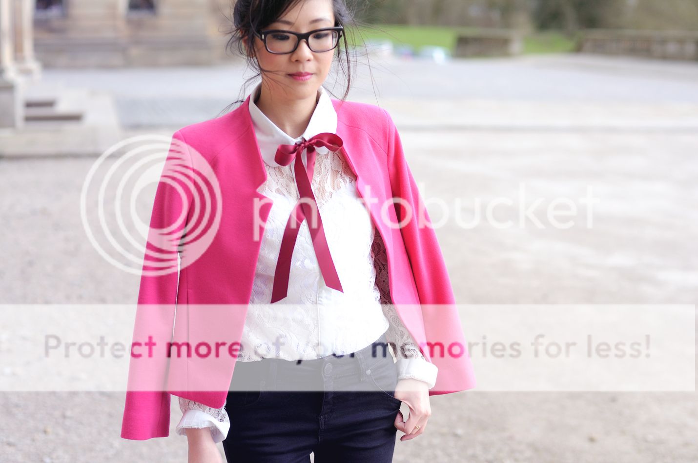 bright pink blazer jacket, how to style a bright pink blazer jacket