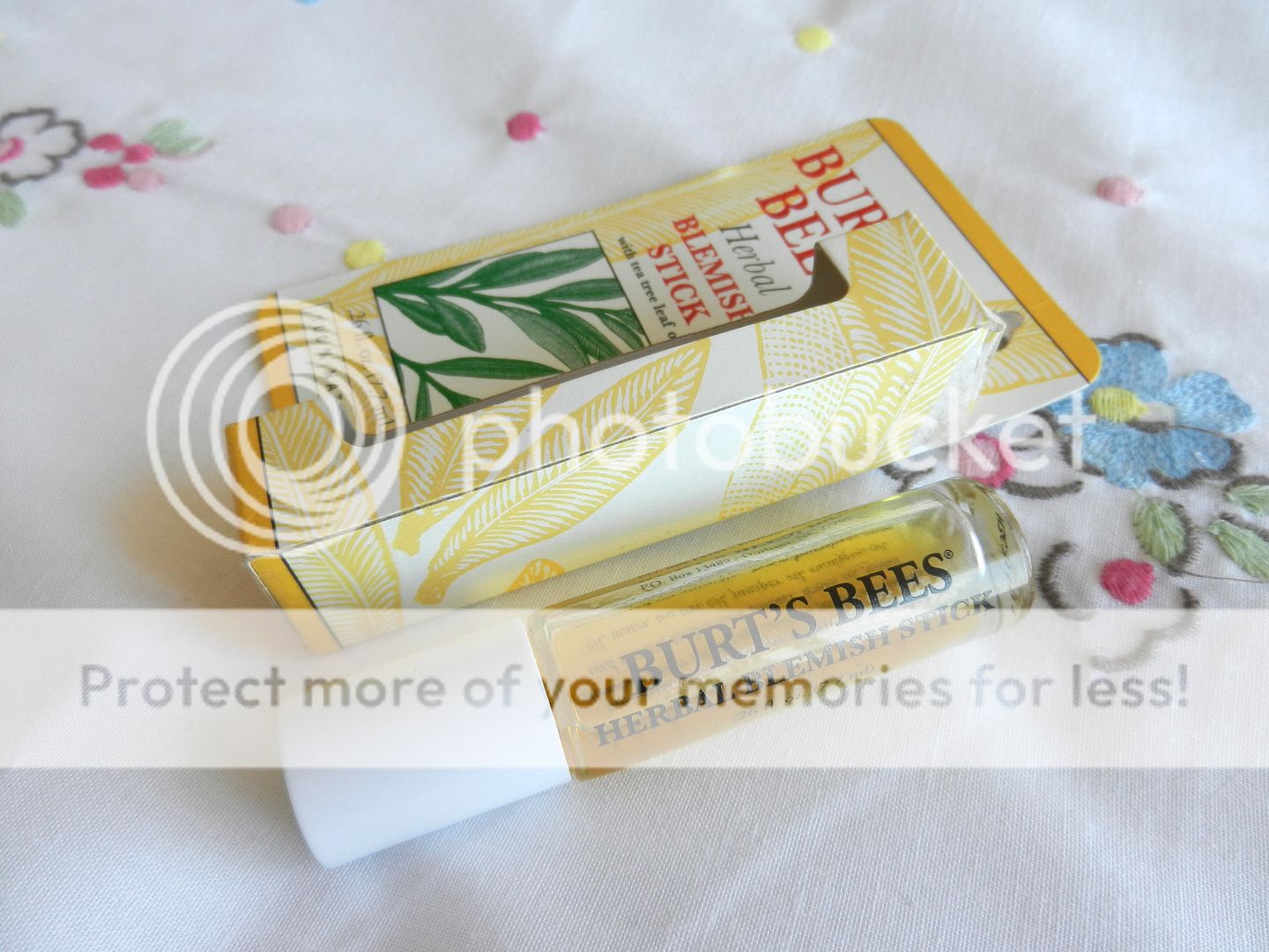 products to get rid of spots, burts bees herbal blemish stick